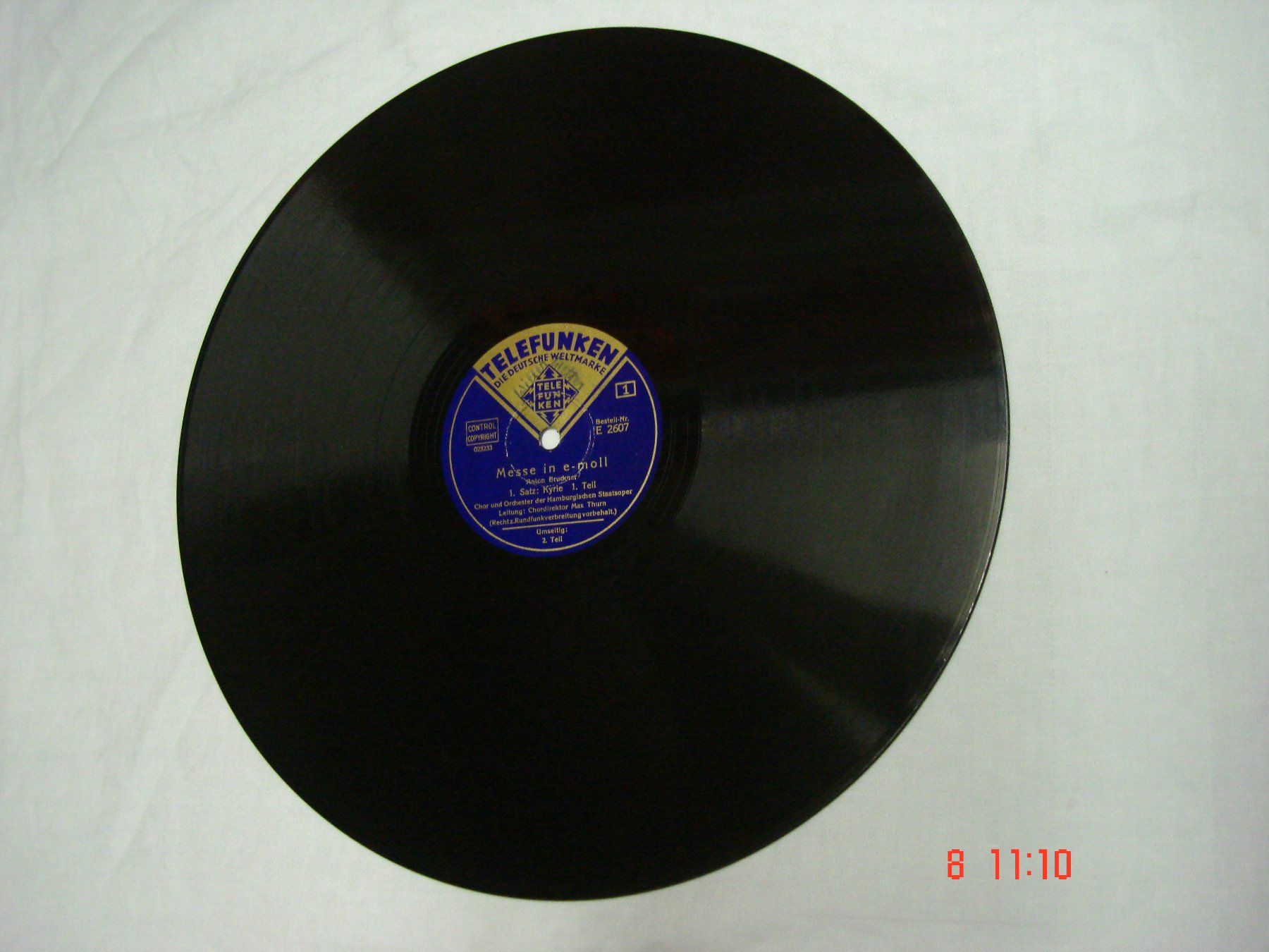 Schallplatten: Schellackplattenalbum Bruckner Messe in e-Moll. – Gebraucht aus Aeschi SO von abi1951 1