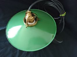 Vintage Industrielampe Deckenlampe Emaille Plafonnier Vert