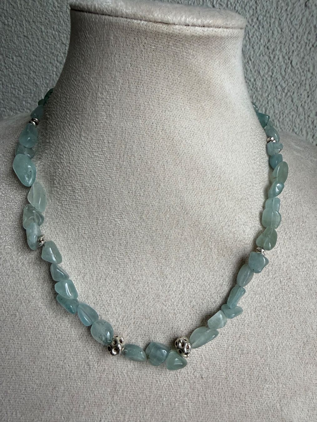 Colliers: Aquamarin Kette mit Silber Verschluss 925 – D'occasion à Spiegel b. Bern par Rogger72 2