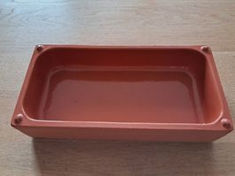 Backofenform Keramik rostrot rechteckig guter Zustand