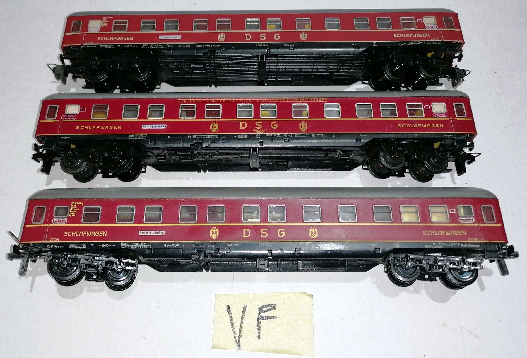 Trix Modelleisenbahnen: VF) Trix Express 3x DSG Schlaf-Wagen – Gebraucht aus Brittnau von Regina35 1