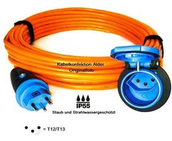 Neu 5m Pur-Verlängerungskabel T13 IP55