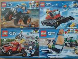 4 Lego City Sets 60180, 60137, 60149, 60222