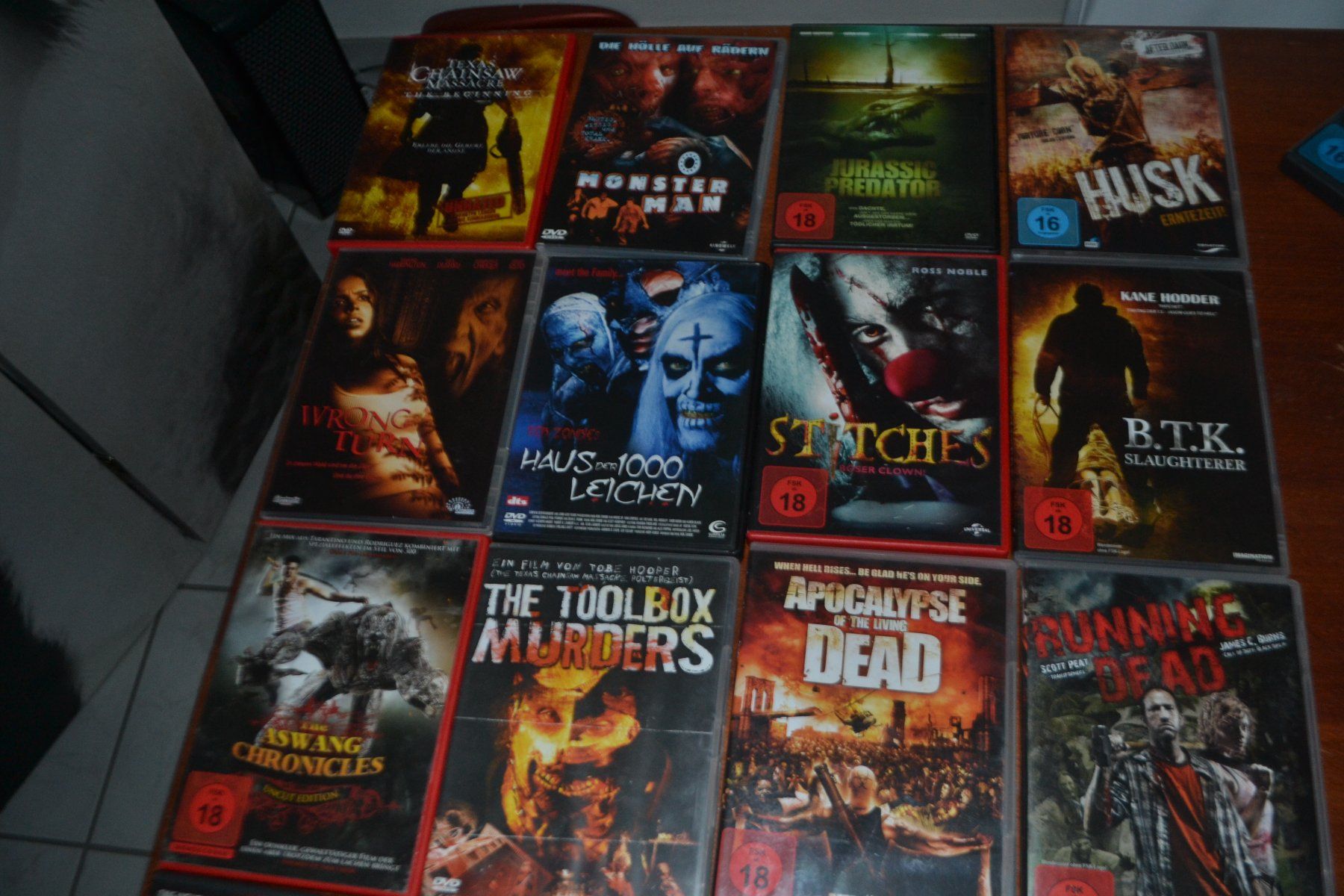 Alle DVDs: Horror Film Sammlung (DVD) – Gebraucht aus Laupen ZH von chefdom
