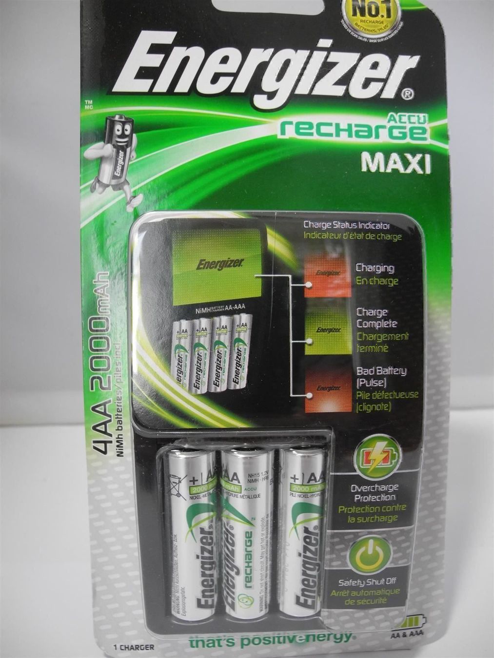 Energizer Caricatori & Batterie: Energizer Accu recharge Maxi – Nuovo e nell'imballaggio originale da Kottwil venduto da Crazyrolf