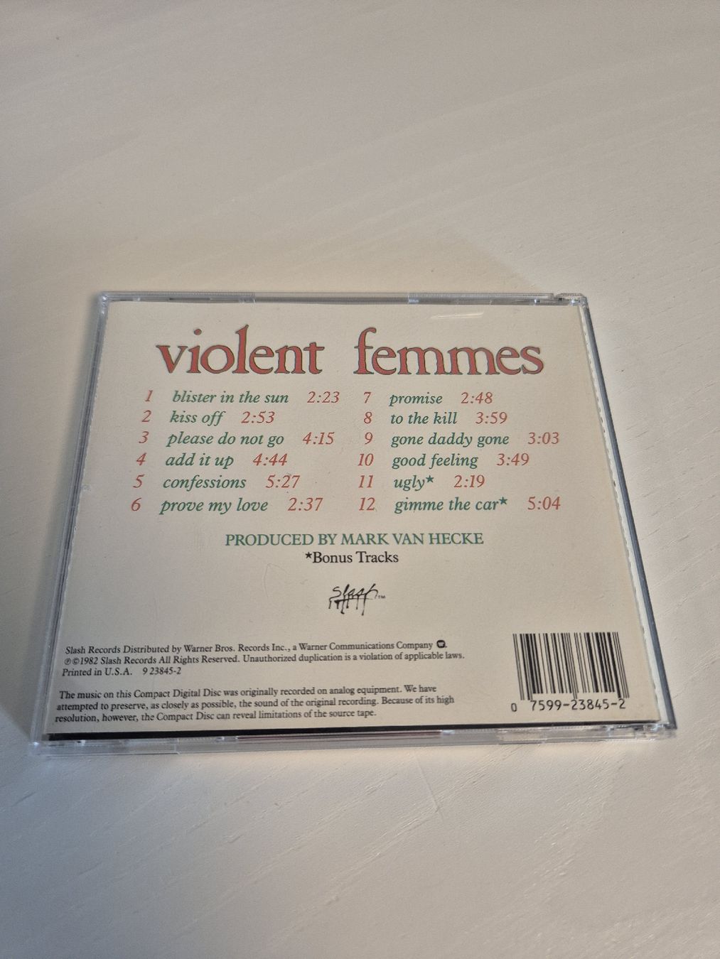 CD: Violent Femmes - CD Album - 1983 – Nuovo (secondo la descrizione) da Uster venduto da newwave0 1