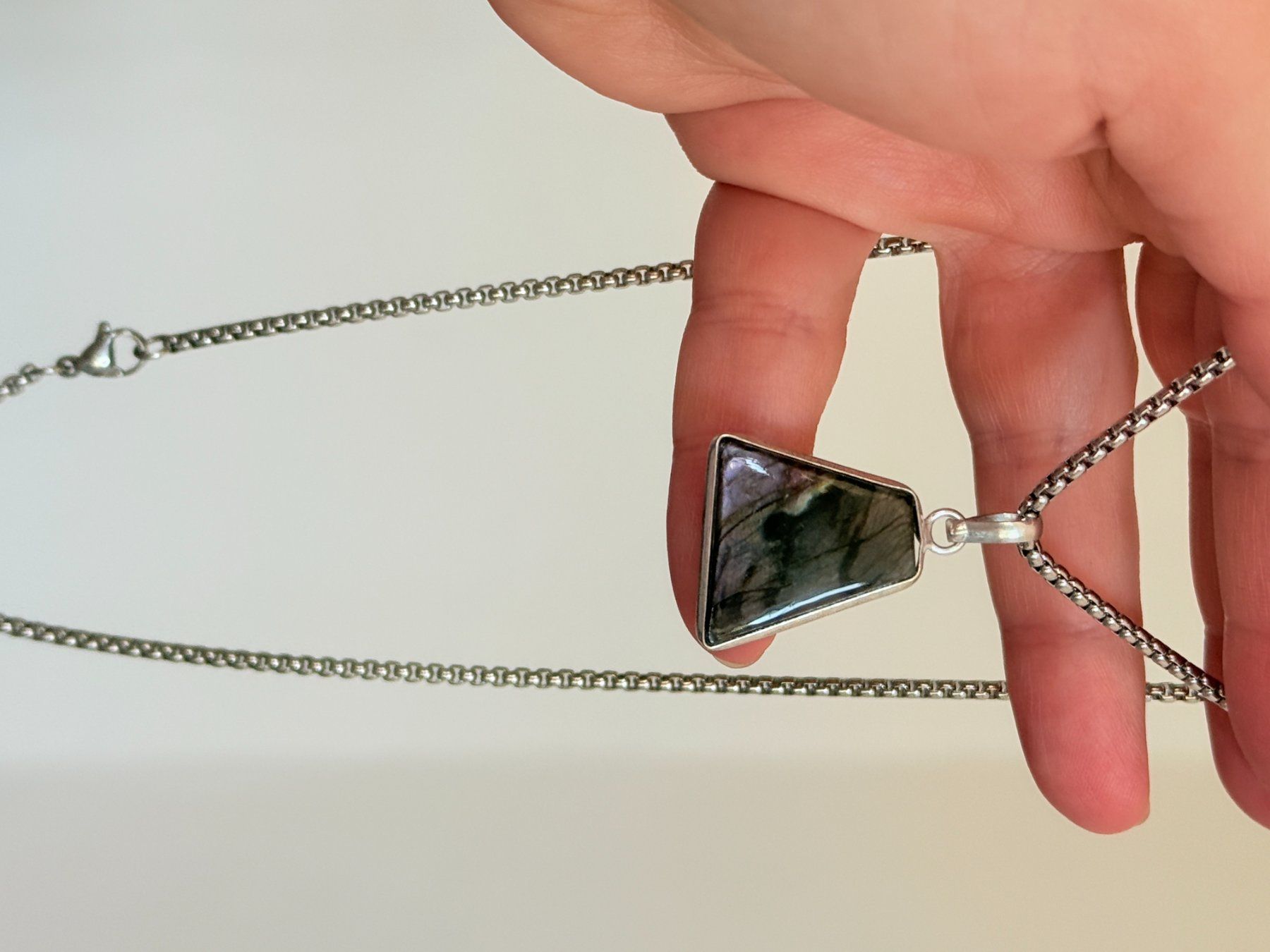 Ketten: Collier avec Labradorite – Neu und originalverpackt aus Genève von AWWA 7