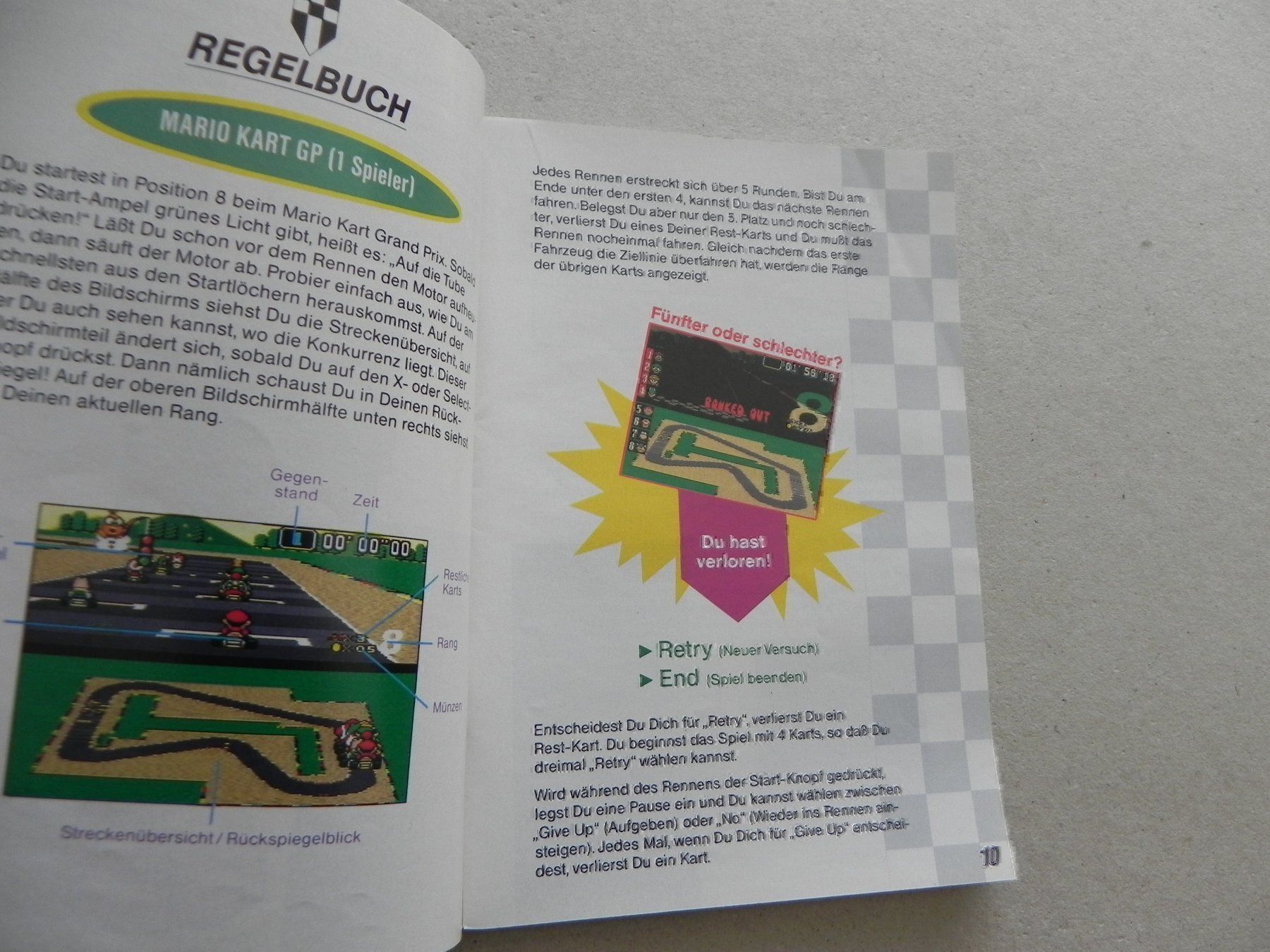 Giochi: Anleitung SNES Nintendo Super Mario Kart – Usato da Siebnen venduto da krimsie 5