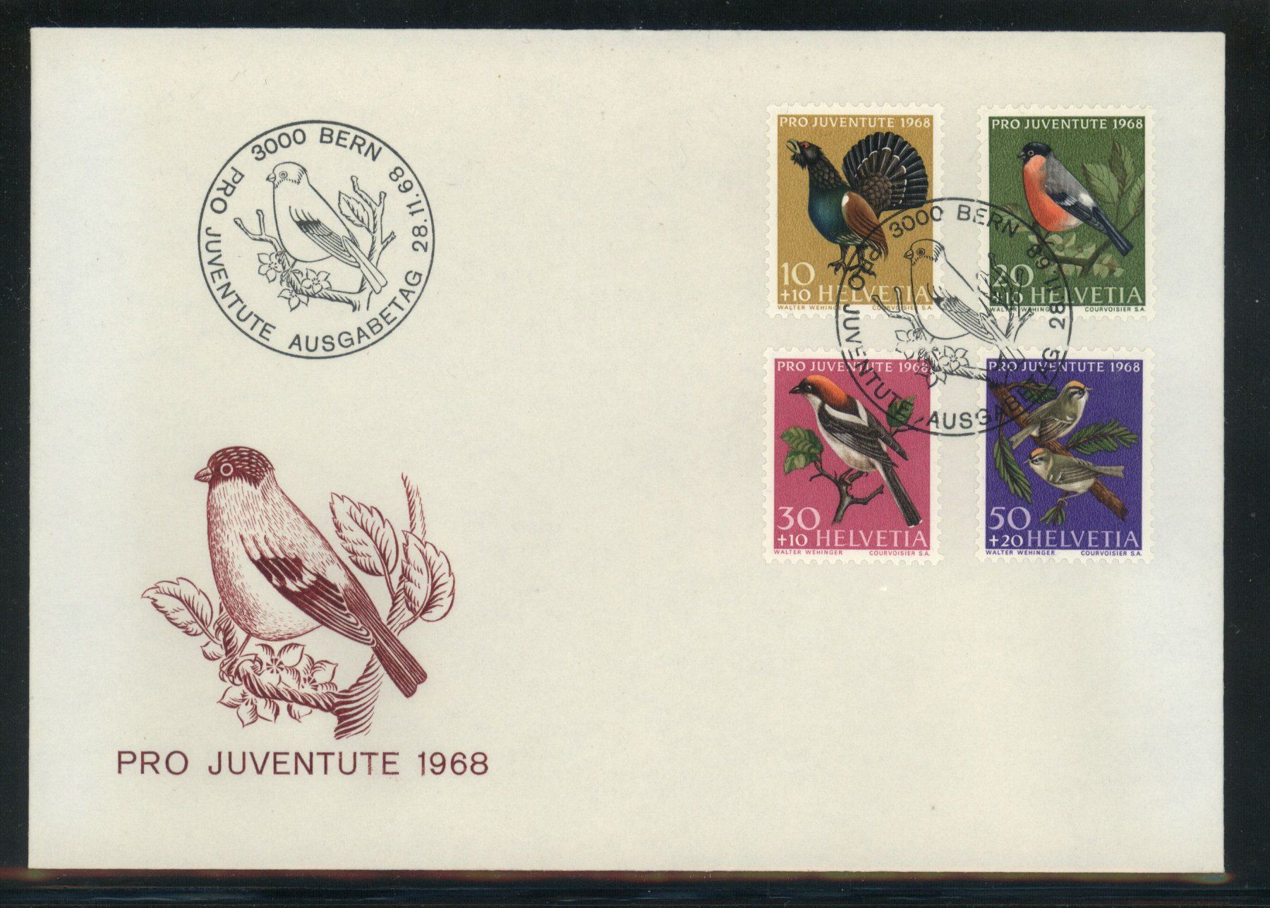 Tutti i francobolli: 1968, FDC, Pro Juventute – Usato da Willisau venduto da Vollstempel