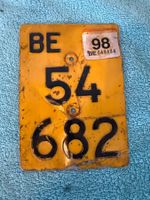 BE 54 682 Mofa Nummernschild