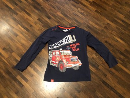 Feuerwehrauto Pullover Grösse 122