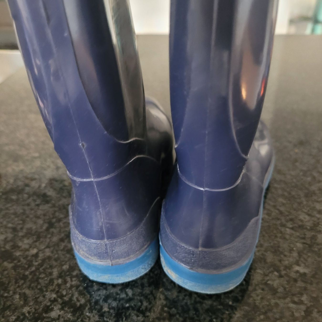 Herrenschuhe: SA  :  Gummistiefel /Regenschuhe Gr 30 dunkel/hellblau – Gebraucht aus Bremgarten b. Bern von Marge7979