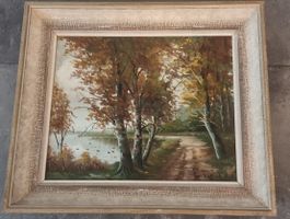 Wunderschönes Herbstbild mit Rahmen