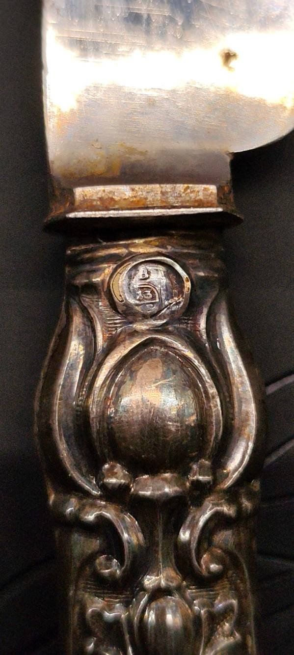 Solingen Bestecksets: Besteck 2-teilig Silbert ca.1850–1880 mit Monogramm – Gebraucht aus Laufen von Buh-Ding 5