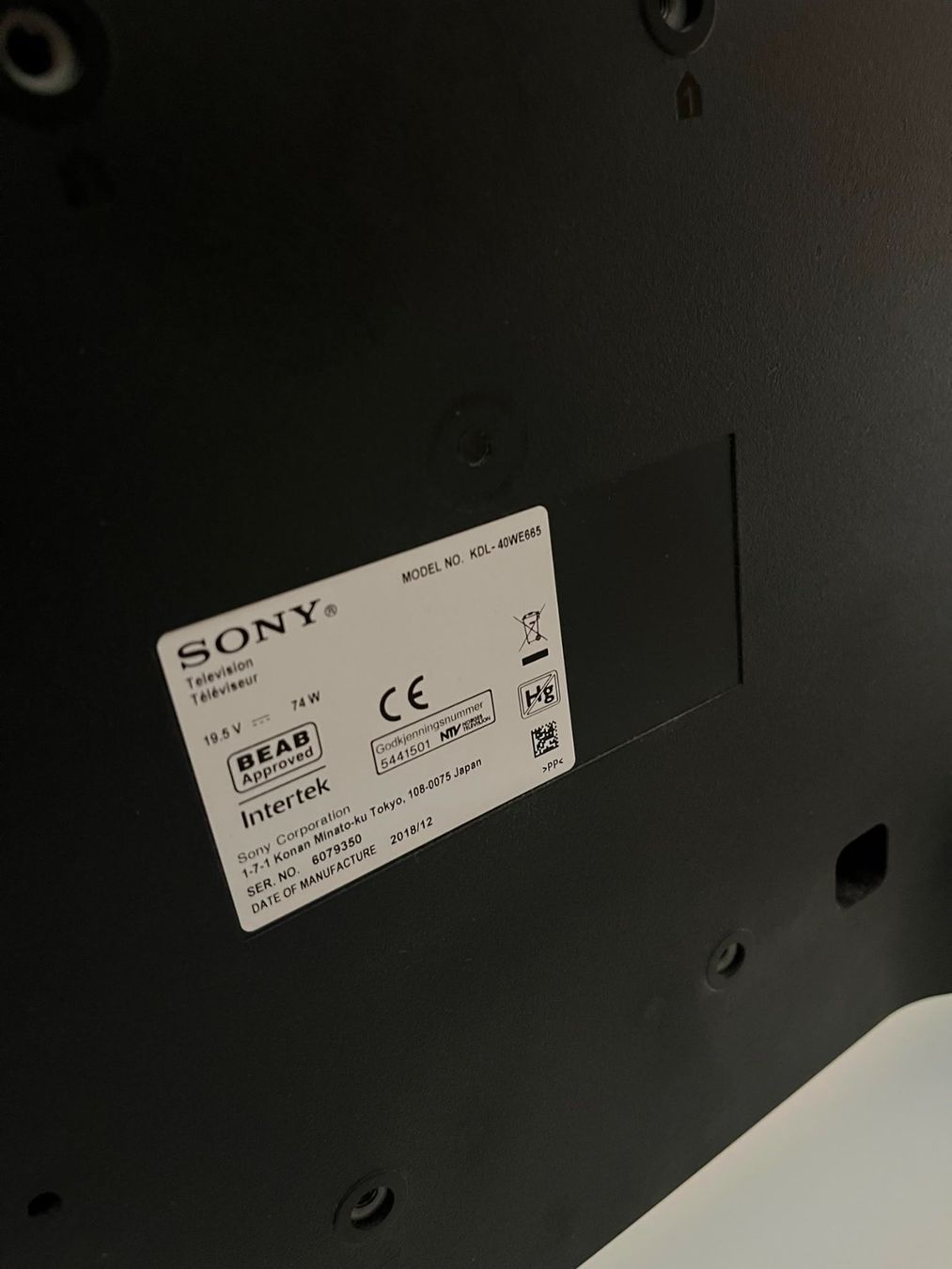Fernseher: TV Sony KDL-40WE665 – Gebraucht aus Zürich von Taj137 1