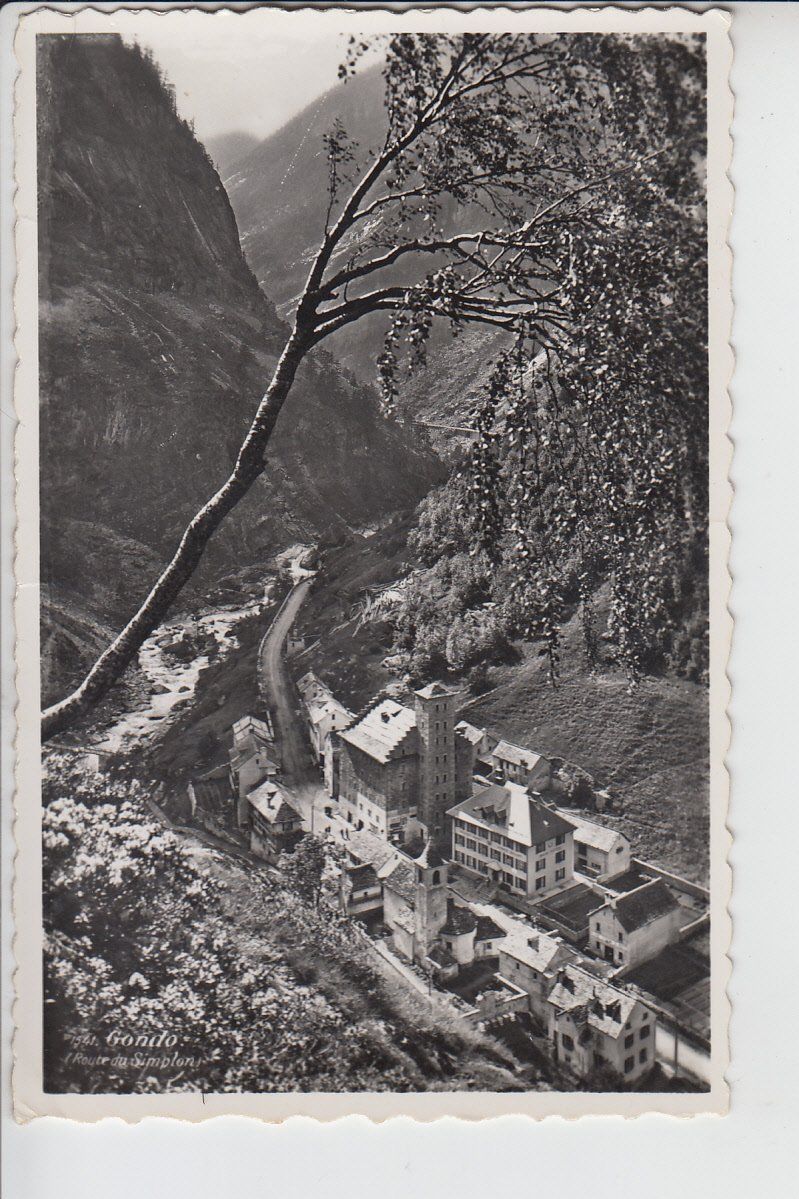 Cartoline postali: Gondo   VS    -   5  diverse Ansichtskarten – Usato da Brig venduto da Valcards54 3