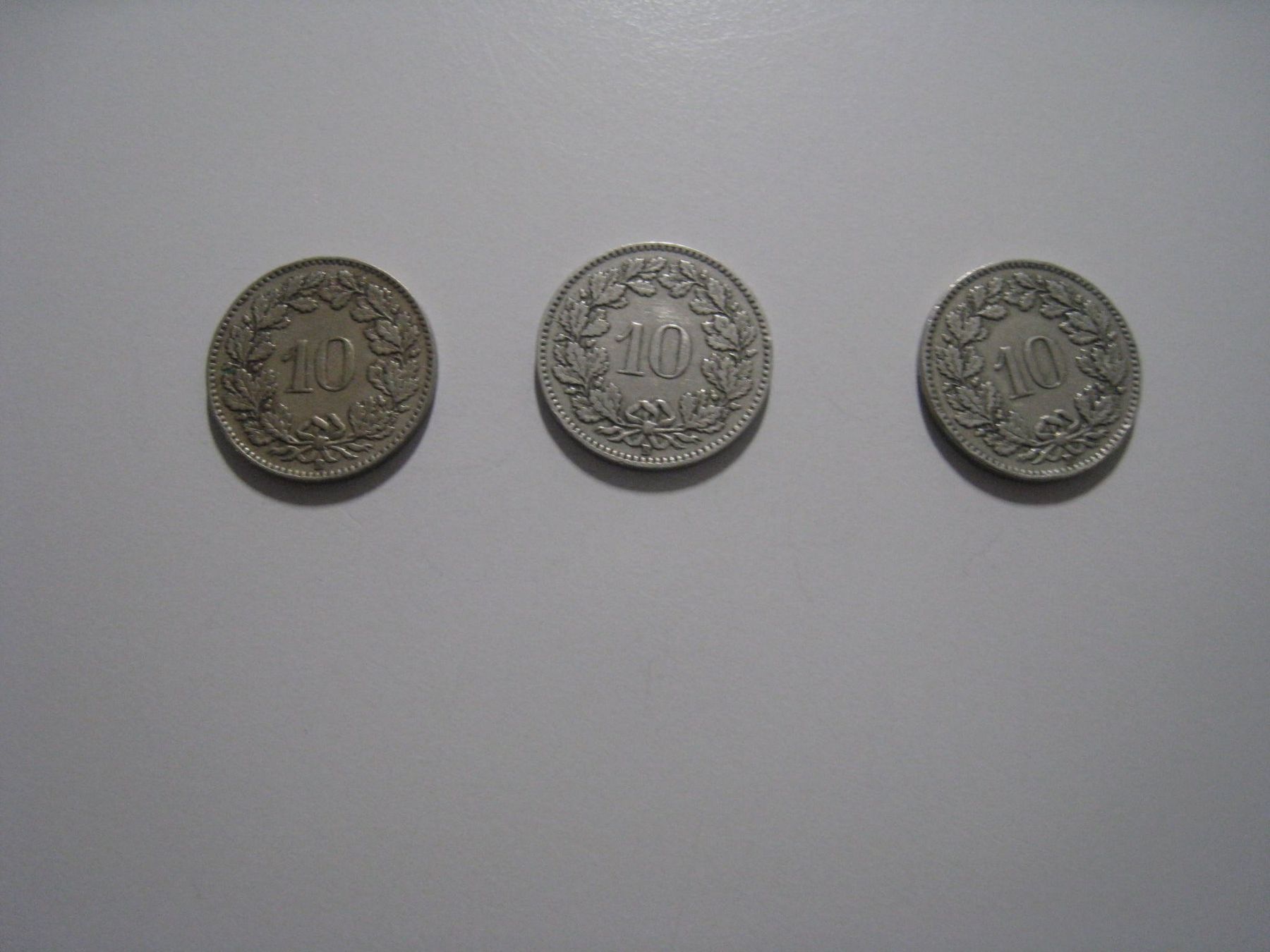 Tutti le monete: 10 Rappen Lot  (51) – Usato da Aarwangen venduto da Pinsel7890 1
