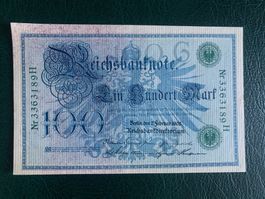 DEUTSCHLAND - 100 ReichMark - 7. Februar 1908 - SS / TTB
