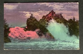 AK Rheinfall und Schloss Laufen