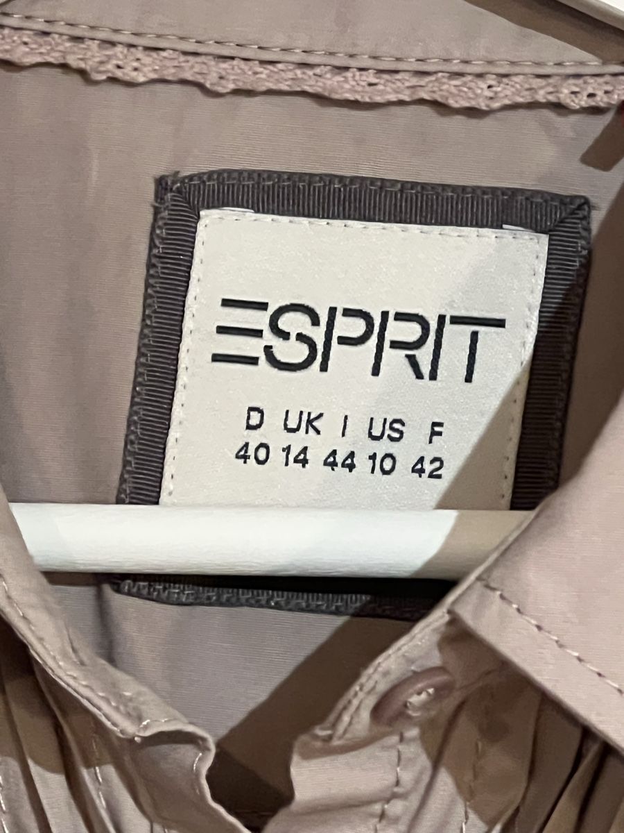 Esprit Camicette: Lange Esprit Bluse mit Biesendekor, Gr. 40, Baumwolle – Usato da Ehrendingen venduto da Singo07 4