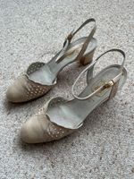 BALLY Vintage Sandaletten beige Leder