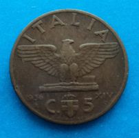 Italien: 5 Centesimi Aquila 1936, SS