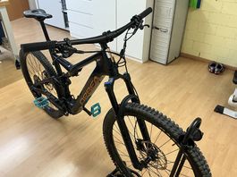 Light E-Mountainbike Orbea Rise M20 Blue - Gold