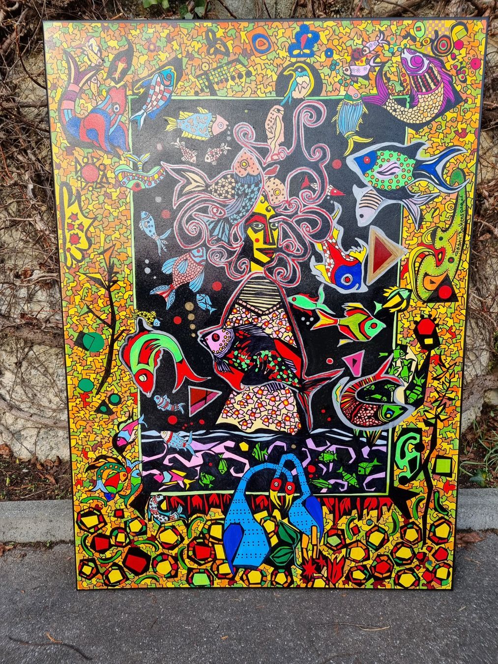 Dipinti: EDGAR BALTENSPERGER ORIGINAL ACRYL MISCHTECHNIK SIGNIERT – Usato da Gersau venduto da grafik-kunst