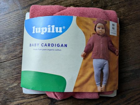 Lupilu Baby Strickjacke Grösse 86/92 100% Bio Baumwolle