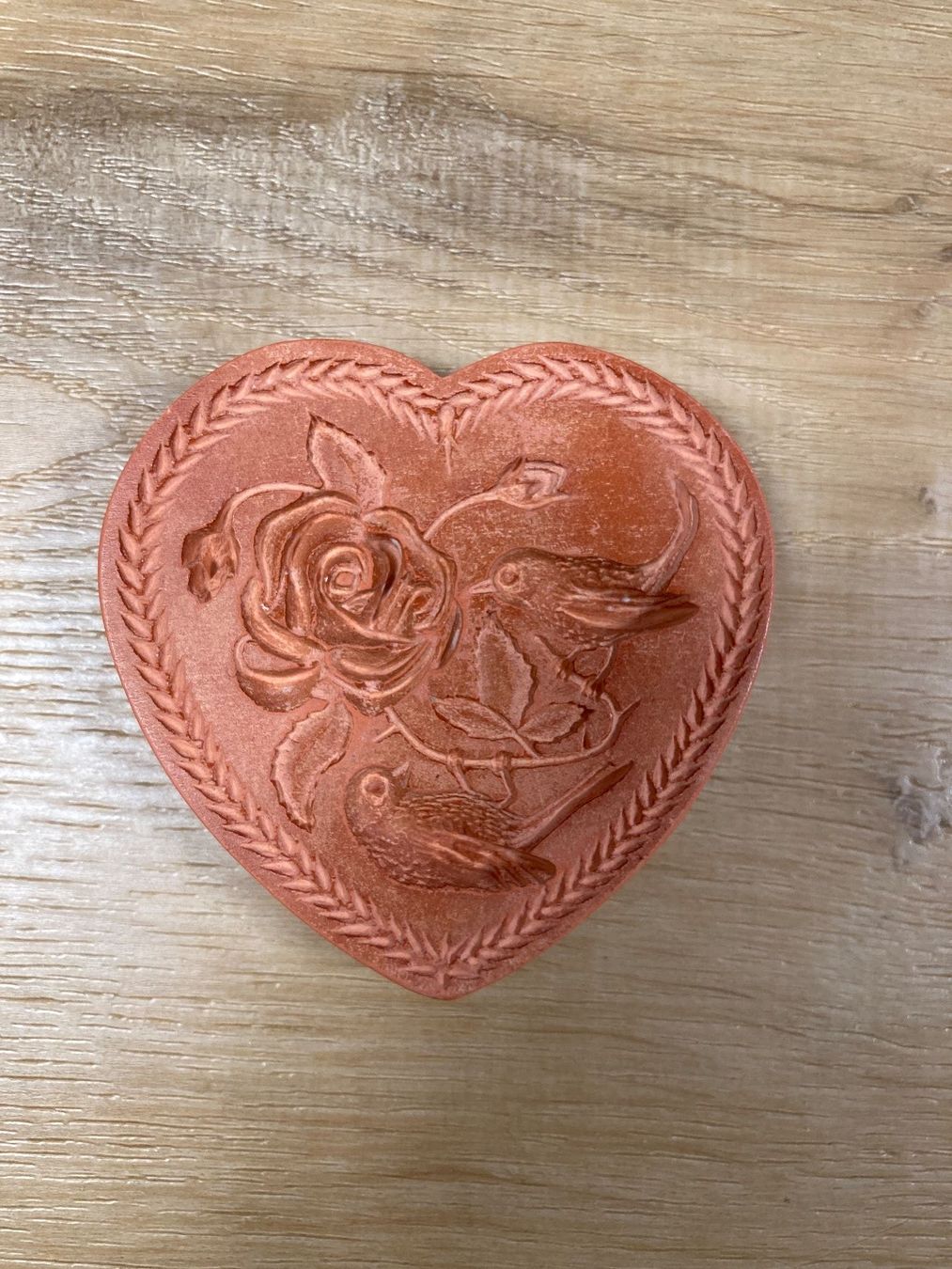 Backformen: Springerle Gebäckmodel - Herz mit Rose und Vögeln – Gebraucht aus Ehrendingen von eli_dr72
