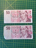 2x 50 tschechische Kronen (1994, 1997