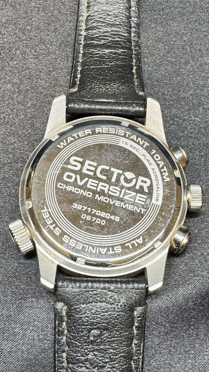 Sector Uhren: Sector Oversize Chronograph Uhr, Lederband! – Gebraucht aus Untersiggenthal von TimeandShine 5