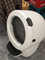 Automatische Katzentoilette Litter-Robot weiss weniger gebra