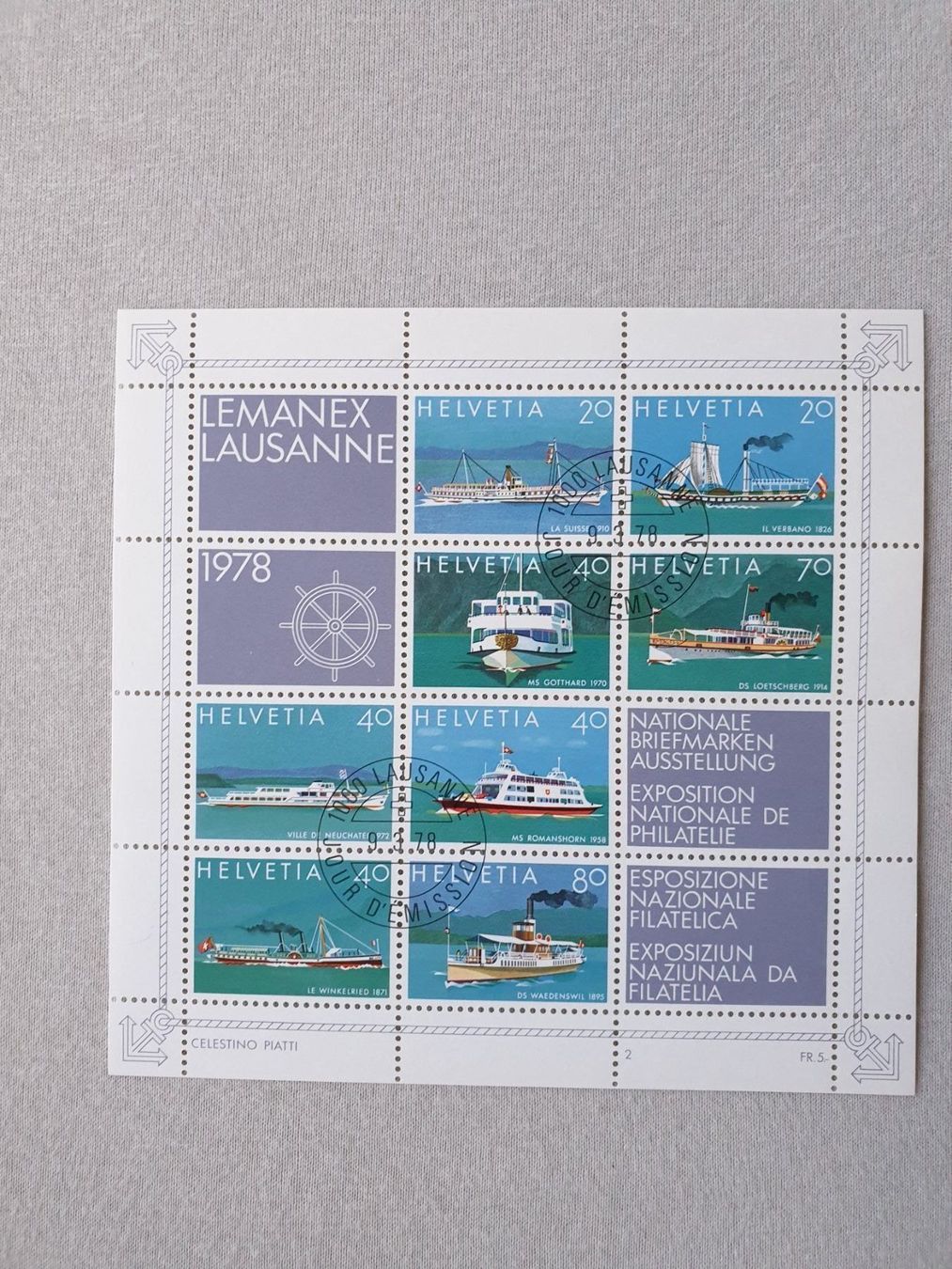 Alle Briefmarken: (63) Nat. Briefmarkenausstellung 1978 – Gebraucht aus Schwarzhäusern von Inot3 7