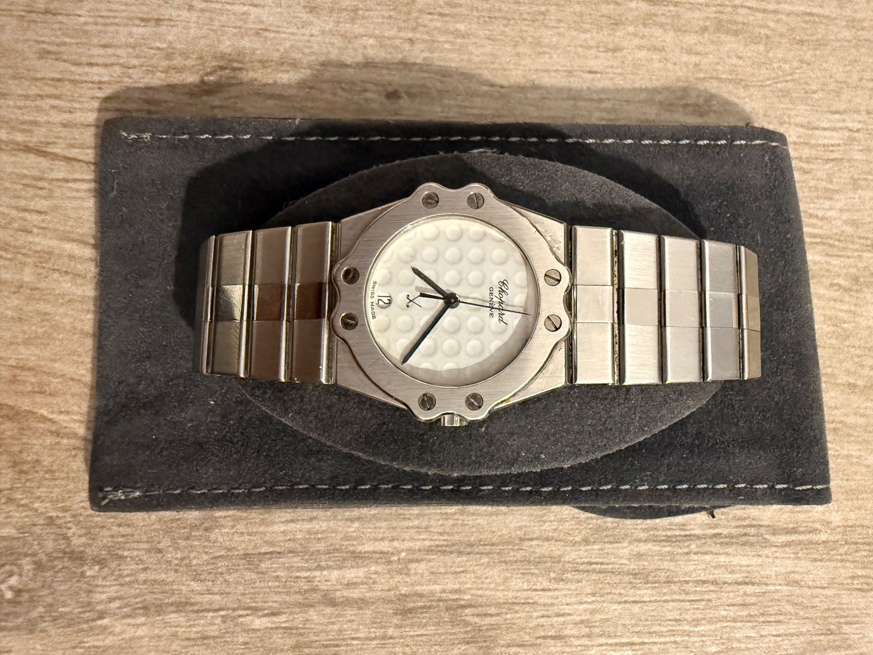 Chopard Orologi: Chopard St. Moritz « Golfball Dial » ref. 8025 – Usato da Neuchâtel venduto da Blek7 1