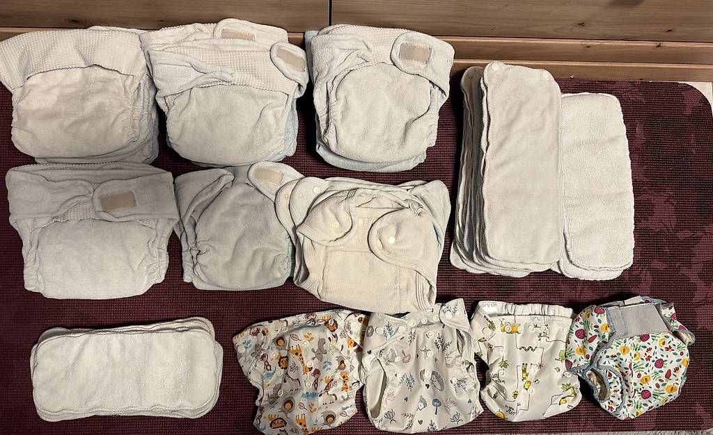 Secchi per pannolini & Pannolini: XXL Stoffwindelset Popolini – Usato da Dietwil venduto da kim_9ntv