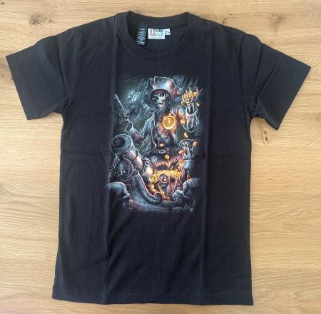 KINDER T-SHIRT Ghost Pirate Skull- Short Sleeve