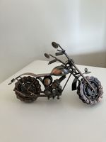 Metall Chopper Motorrad Deko Figur Skulptur Vintage