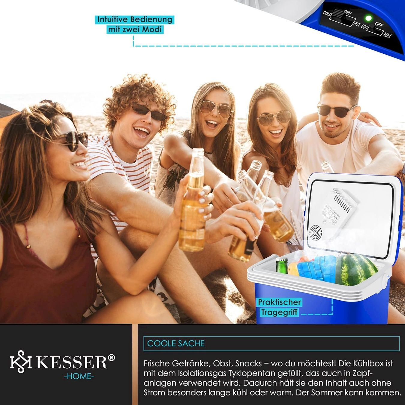 Mobicool Kühlschränke & Kühlen: KESSER 32L Kühlbox Blau – Neu und originalverpackt aus Bottighofen von zaap 5