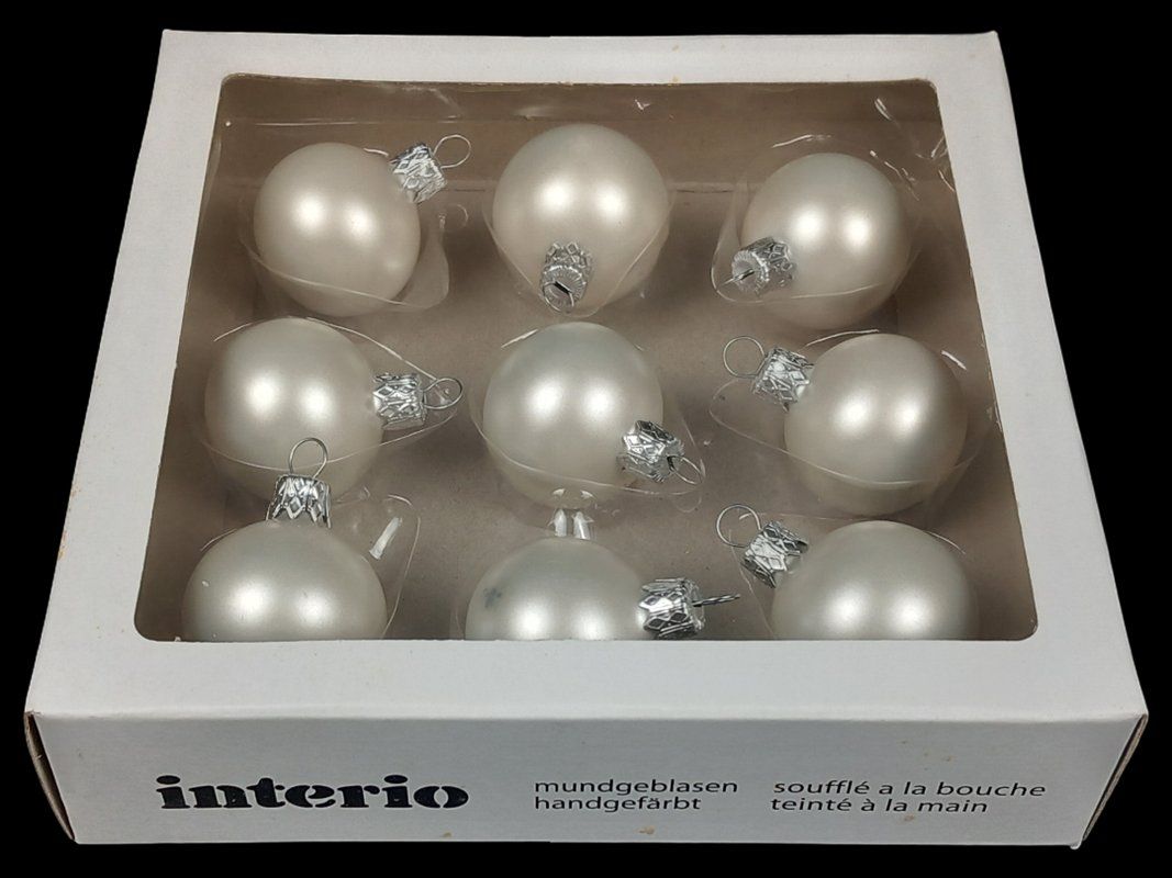 Interio Toutes les décorations: INTERIO Weihnachtskugel Set Weiss – Neuf avec emballage d'origine à Hünenberg par Restwert_Zug