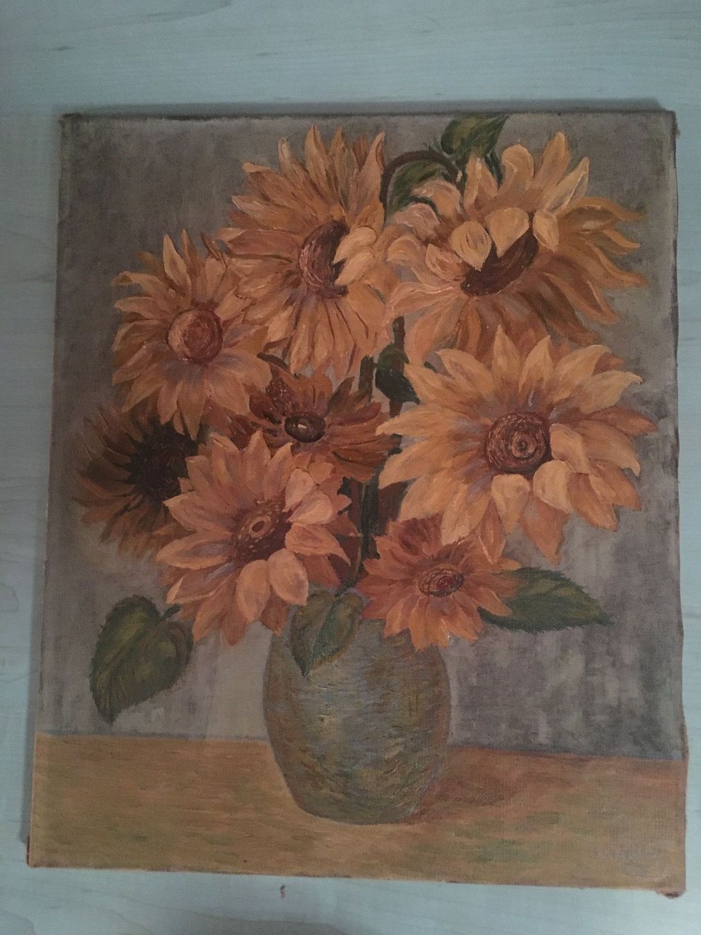 Dipinti: Oelbild Sonnenblumen – Usato da Oberrieden venduto da PEGNE
