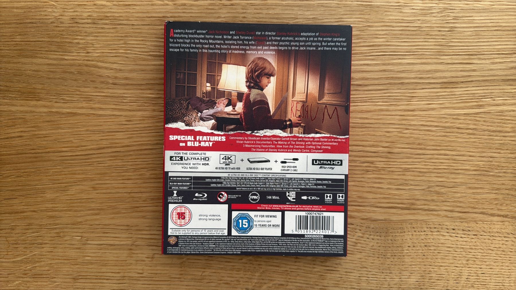 Tutti i DVDs: The Shining - 4K UHD Blu-Ray – Usato da Wallisellen venduto da Art_Vendorlay 1