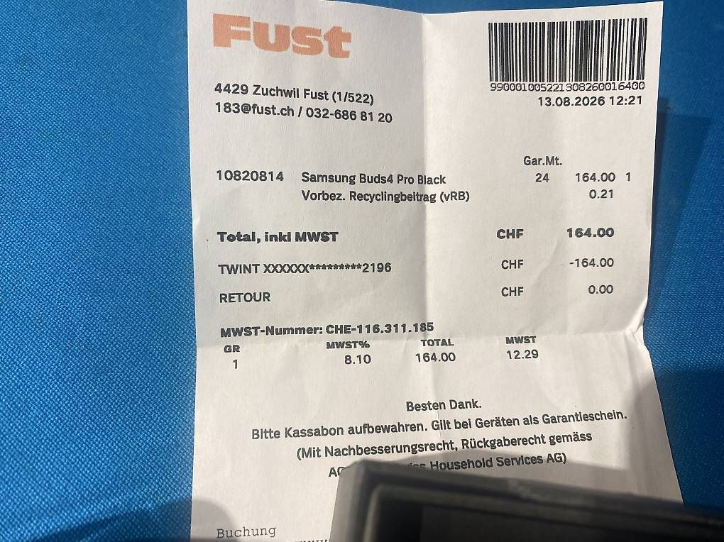Casques audio: Samsung Buds4 Pro " Neu " – Neuf avec emballage d'origine à Obergerlafingen par Kuse78 4