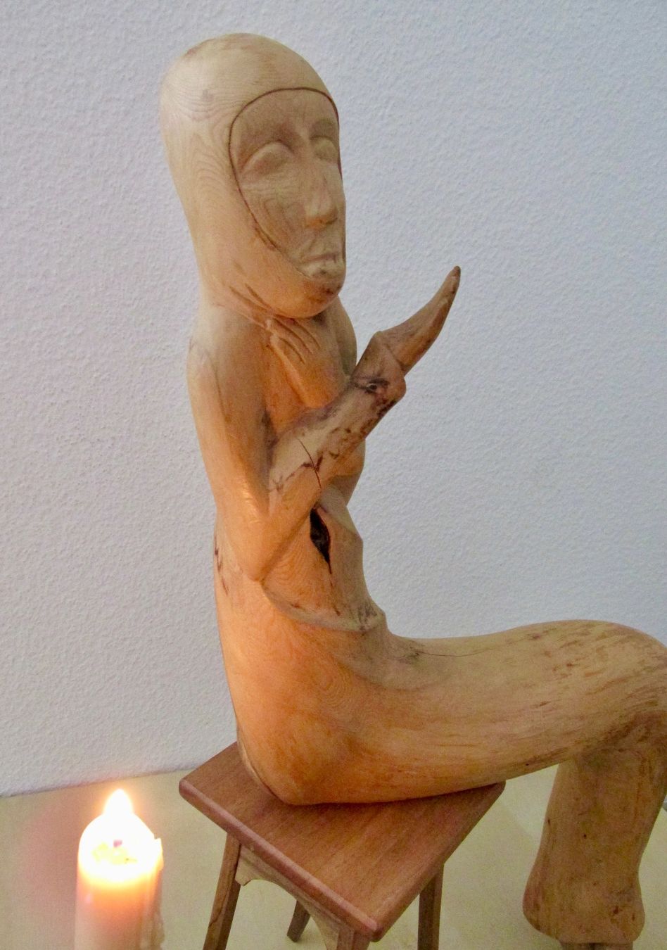 Statuette: handgeschnitzte Figur aus Holz – Usato da Winterthur venduto da mat_q5d5 6