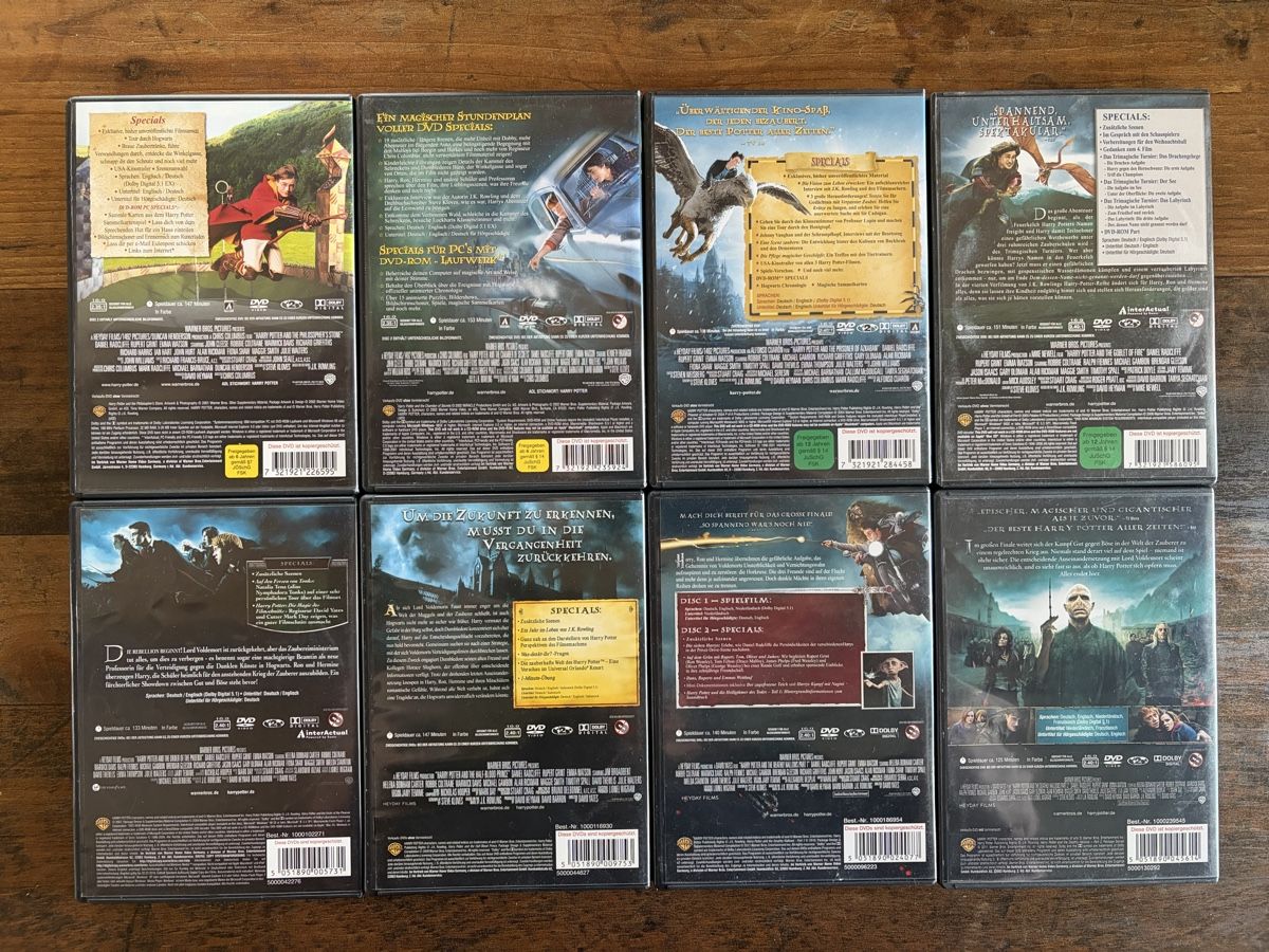 Tutti i DVDs: Harry Potter DVD Bundle - 1 Film defekt – Usato da Allschwil venduto da Catelyn 1