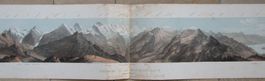 Schynige Platte grosses Panorama von Fischer selten