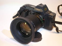 Canon T70 Analog mit 35-105mm FD Objektiv