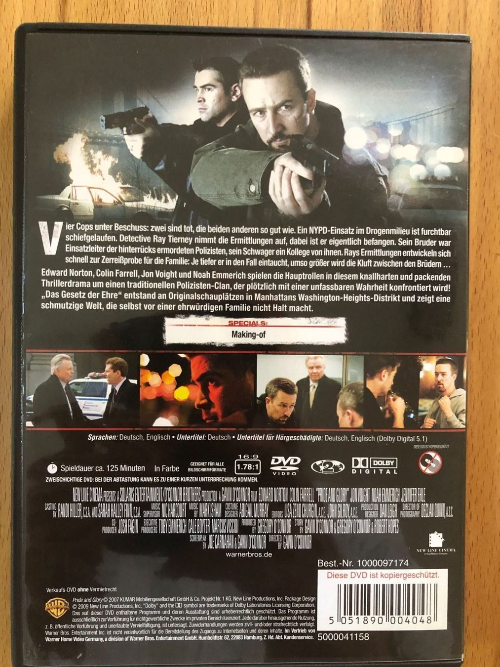 Tutti i DVDs: DVD Das Gesetz der Ehre Action – Usato da Basel venduto da Dasbrauchstdu 3