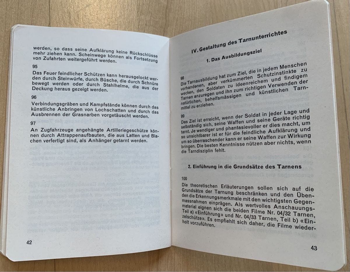 Libri: Reglement 51.21d Das Tarnen – Usato da Goldingen venduto da Bergler012 6