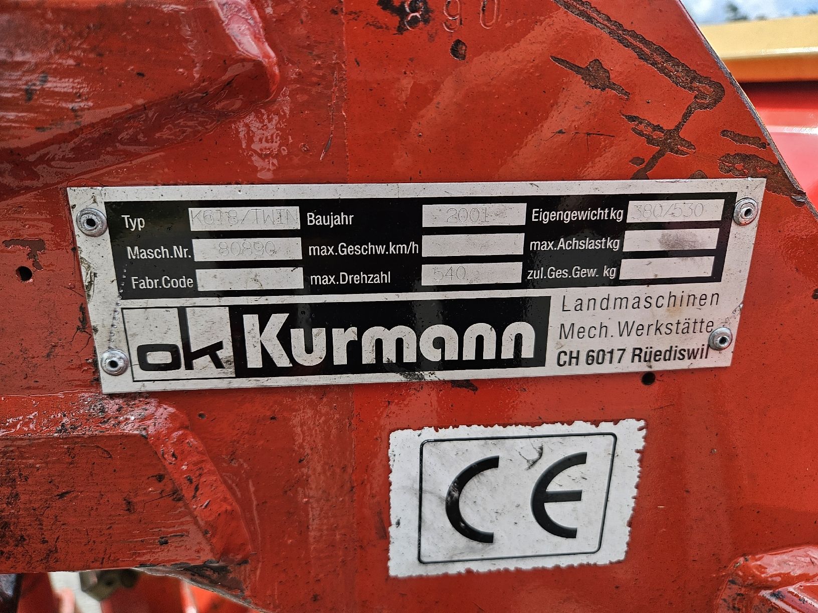 Tutte le macchine: Aufbereiter Kurmann 618 Twin – Usato da Alterswil FR venduto da Farmer1992. 6